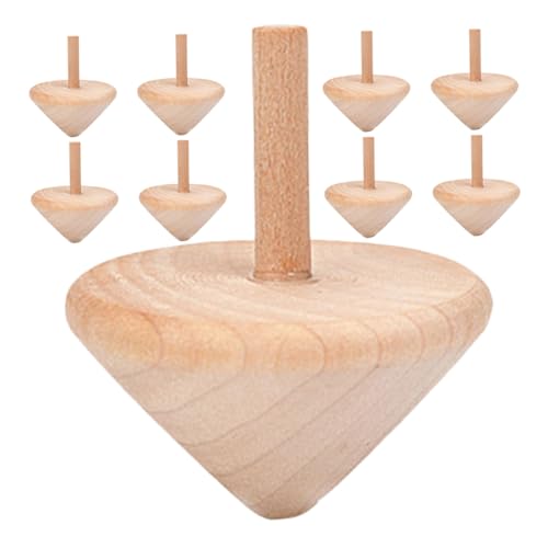 MUCKLILY 9 Stück Kreiselspielzeug aus Holz Gyro - DIY Kreisel aus Holz Holzkreisel für Partys Holzspielzeug Handgyro- Spinning Top Toy Spinnenspielzeug hölzern Beige MUCKLILY 9 Stück Kreiselspielzeug aus Holz Gyro - DIY Kreisel aus Holz Holzkreisel für Partys Holzspielzeug Handgyro- Spinning Top Toy Spinnenspielzeug hölzern Beige von MUCKLILY