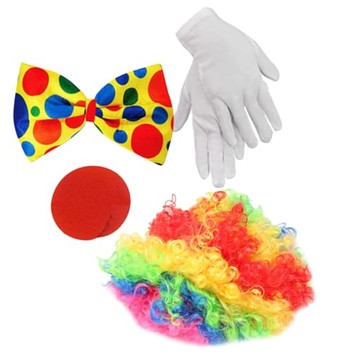 MUCKLILY Abdeckungen Liefert Cosplay Handschuhe Prop Nase Und Kostüm Karneval Perücke Zubehör Einschließlich Bowtie Dekor Party Krawatte Hand Clown Für Requisiten Bowties MUCKLILY Abdeckungen Liefert Cosplay Handschuhe Prop Nase Und Kostüm Karneval Perücke Zubehör Einschließlich Bowtie Dekor Party Krawatte Hand Clown Für Requisiten Bowties von MUCKLILY