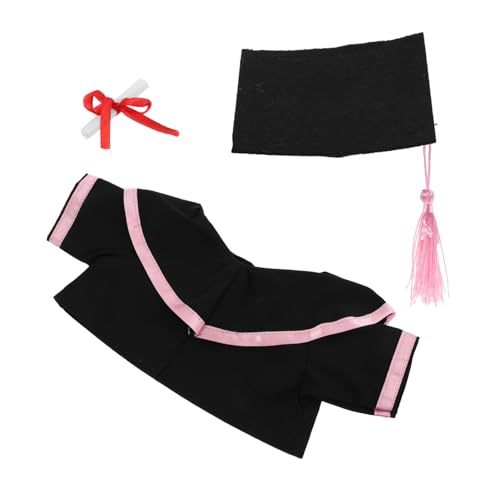 MUCKLILY Abschlussbär-Outfit Puppen-Abschlussanzug Bärenspielzeugkostüm Plüsch-Abschlussoutfit Kostümanzug aus Bärenplüsch Plüschbär-Abschlusskappe Papier Rosa MUCKLILY Abschlussbär-Outfit Puppen-Abschlussanzug Bärenspielzeugkostüm Plüsch-Abschlussoutfit Kostümanzug aus Bärenplüsch Plüschbär-Abschlusskappe Papier Rosa von MUCKLILY