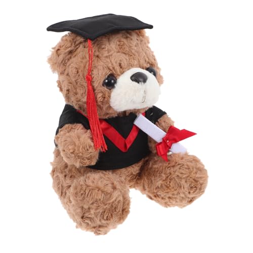 MUCKLILY Abschlussbärenpuppe Blumenbärendekoration ausgestopfter Bär tragen Abschlussfeier-Souvenir Ornament Abschluss Stofftier Glückwunsch-Partybär Abschluss-Stofftier Mini Plüsch rot MUCKLILY Abschlussbärenpuppe Blumenbärendekoration ausgestopfter Bär tragen Abschlussfeier-Souvenir Ornament Abschluss Stofftier Glückwunsch-Partybär Abschluss-Stofftier Mini Plüsch rot von MUCKLILY