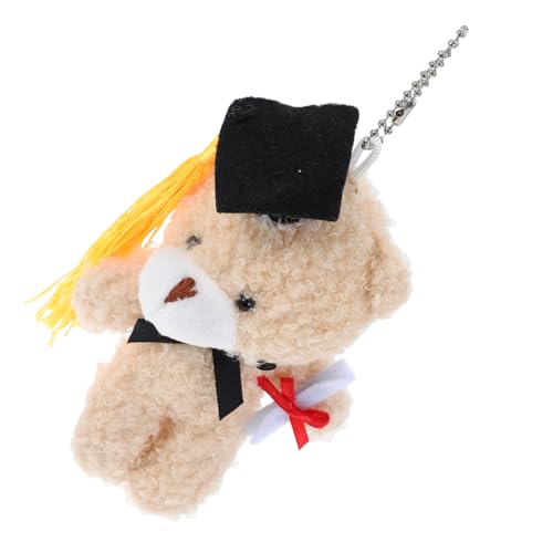 MUCKLILY Abschlusssaison Dr. Bär Abschluss Plüsch Bär Abschlussbär-Dekoration Abschluss Schlüsselanhänger selber machen Stofftier mit Mütze PP Baumwolle Light Brown MUCKLILY Abschlusssaison Dr. Bär Abschluss Plüsch Bär Abschlussbär-Dekoration Abschluss Schlüsselanhänger selber machen Stofftier mit Mütze PP Baumwolle Light Brown von MUCKLILY