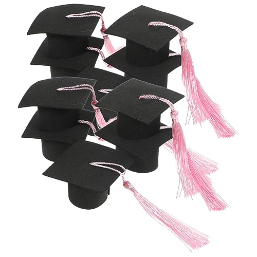 MUCKLILY Dekorative Cupcakes Schmücken Abschlusskappen Topper Abschlusskuchendekorationen Mini Grad-mütze-kuchen-ornament Junggesellenhüte Doktorhut-topper Black Polyester MUCKLILY Dekorative Cupcakes Schmücken Abschlusskappen Topper Abschlusskuchendekorationen Mini Grad-mütze-kuchen-ornament Junggesellenhüte Doktorhut-topper Black Polyester von MUCKLILY