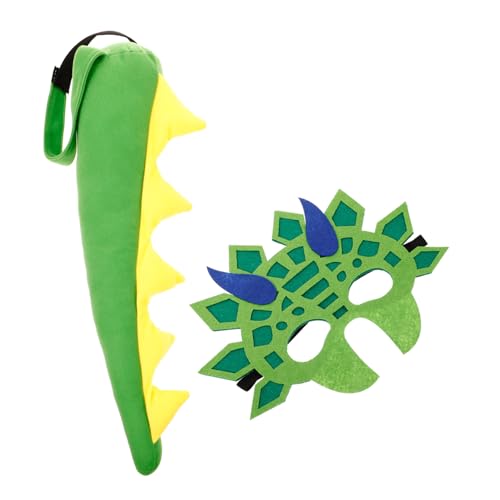 MUCKLILY Dinosaurier Cosplay mit Maske und Langlebiges Kostüm Zubehör für Halloween Karneval Geburtstagsparty Leichtes und Komfortables Dinosaurier Kostüm für Jungen und Mädchen MUCKLILY Dinosaurier Cosplay mit Maske und Langlebiges Kostüm Zubehör für Halloween Karneval Geburtstagsparty Leichtes und Komfortables Dinosaurier Kostüm für Jungen und Mädchen von MUCKLILY