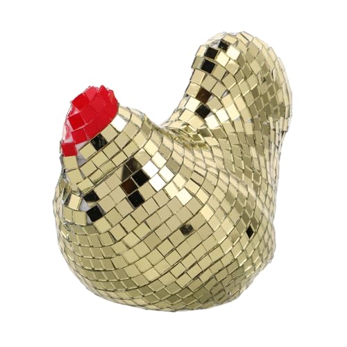 MUCKLILY Disco-Küken-Ornamente dekorative Hühnerrequisite Disco-Raumdekoration kleine Discokugel-Hühnerstatue Discokugel-Hühnerfigur Hühnermodus für Disco-Party Disco - Glas Golden MUCKLILY Disco-Küken-Ornamente dekorative Hühnerrequisite Disco-Raumdekoration kleine Discokugel-Hühnerstatue Discokugel-Hühnerfigur Hühnermodus für Disco-Party Disco - Glas Golden von MUCKLILY