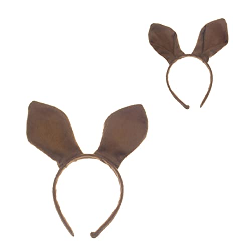 MUCKLILY Fotozubehör Kopfbedeckung für den Abschlussball Känguru-Kostümzubehör Cosplay-Zubehör Känguru-Ohr-Stirnband Tiara Cosplay gefallen Haarschmuck Haarreifen Karikatur Kleidung Kind von MUCKLILY