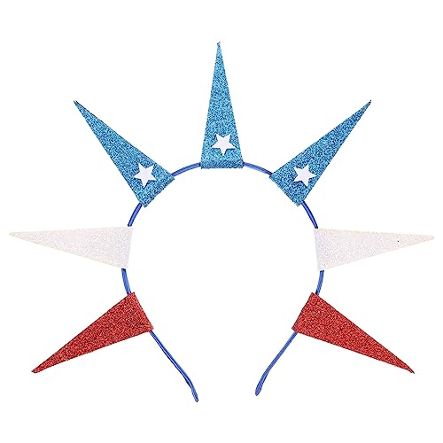 MUCKLILY Glitzernder Sternen-haarreif für Unabhängigkeitstag Dekoratives Kopfband Leichtes Haaraccessoire für Männer und Frauen als Foto-requisite und Patriotisches Festzubehör MUCKLILY Glitzernder Sternen-haarreif für Unabhängigkeitstag Dekoratives Kopfband Leichtes Haaraccessoire für Männer und Frauen als Foto-requisite und Patriotisches Festzubehör von MUCKLILY