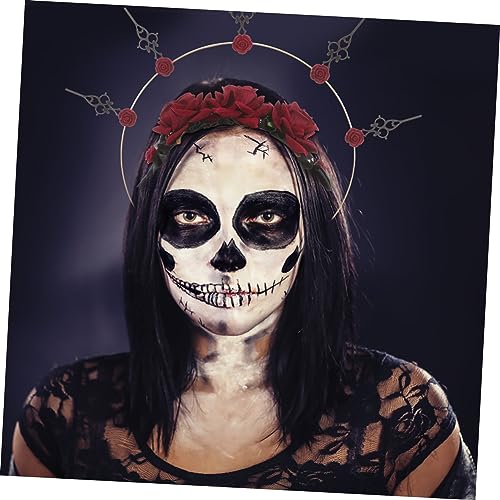 MUCKLILY Gotisches Krone Haarband Damen Cosplay Kopfstück Halloween Party Haarreif Leicht Bequem Modisch für Erwachsene MUCKLILY Gotisches Krone Haarband Damen Cosplay Kopfstück Halloween Party Haarreif Leicht Bequem Modisch für Erwachsene von MUCKLILY
