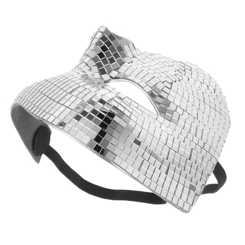 MUCKLILY Halbgesichts-masquerade-maske Silber Atmungsaktiv Leichter Komfortabler Disco-glitzer-spiegel-optik für Halloween Kostüme Cosplay Maskenball und Partyzubehör MUCKLILY Halbgesichts-masquerade-maske Silber Atmungsaktiv Leichter Komfortabler Disco-glitzer-spiegel-optik für Halloween Kostüme Cosplay Maskenball und Partyzubehör von MUCKLILY