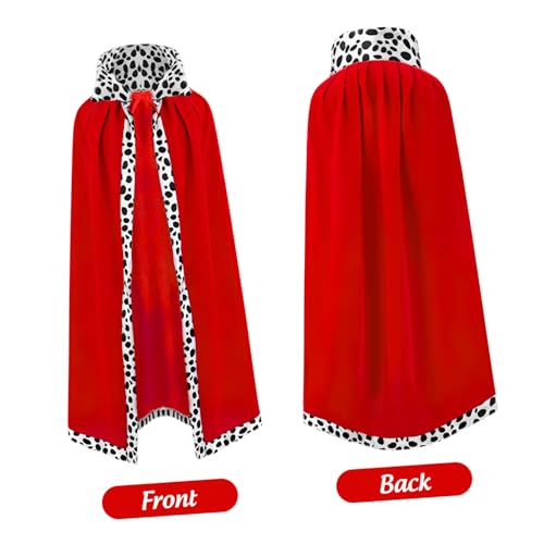 MUCKLILY Halloween Cape Königscape Rot Halloween Umhang Party Kostüm Performance Cosplay Umhang für Erwachsene Karneval Bühnenauftritt MUCKLILY Halloween Cape Königscape Rot Halloween Umhang Party Kostüm Performance Cosplay Umhang für Erwachsene Karneval Bühnenauftritt von MUCKLILY