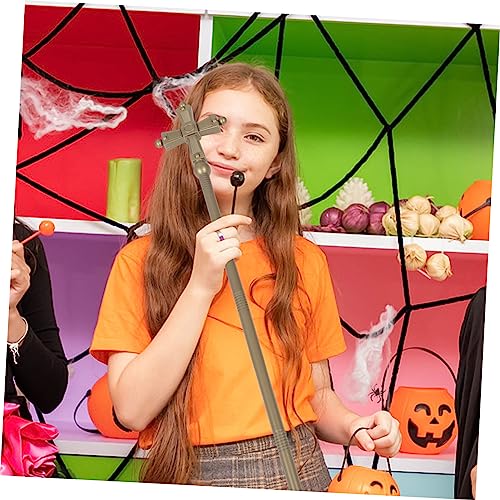 MUCKLILY Halloween Cosplay Handstock Kunststoff Kreuz Halloween Gehstock Requisite für Kostüm Party Zubehör von MUCKLILY