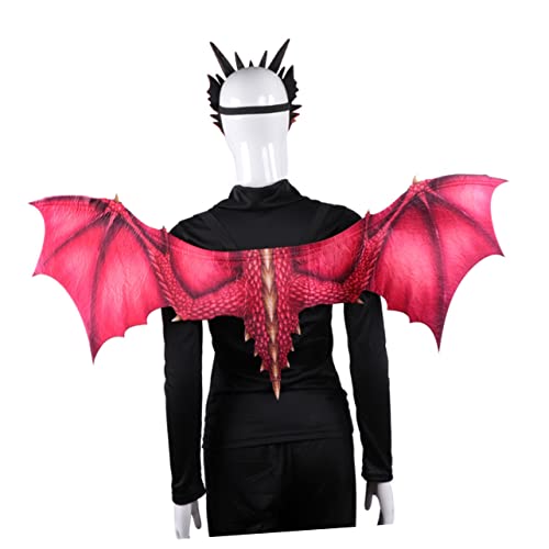 MUCKLILY Cosplay Karnevalsflügel Teufel-Halloween-Kostüm für Frauen Kinderkleidung Mädchen-Outfits Drachenflügel für Erwachsene Drachenkostüm Flügel bilden Zubehör Spielzeug Requisiten von MUCKLILY