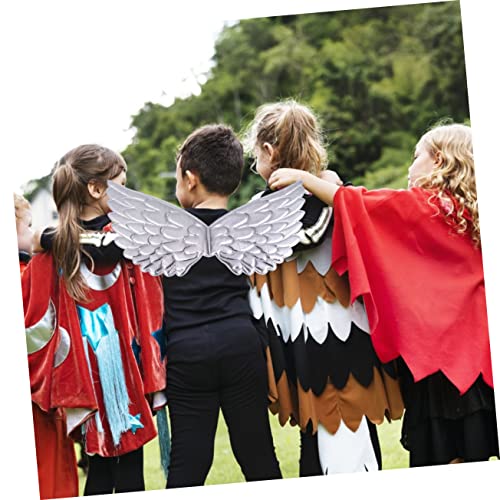 MUCKLILY Halloween Engelsflügel Teilig Bunte Cosplay Flügel für Karneval und Bühnenauftritte Silber Gold Kindgerecht Leicht und Dekorativ von MUCKLILY