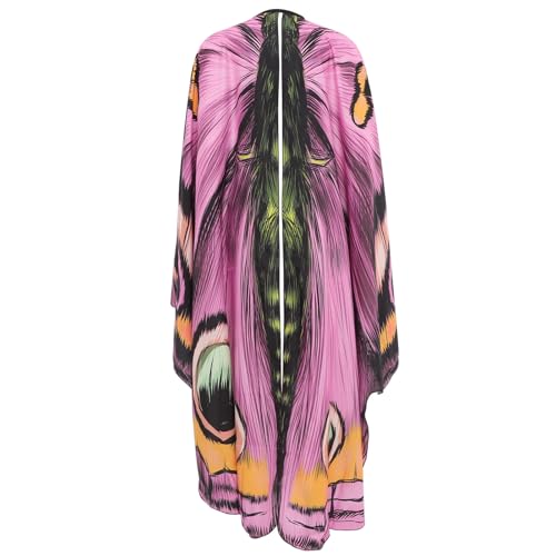 MUCKLILY Halloween Schmetterlingsflügel Umhang Damen Wasserfarbiger Butterfly Cape mit Bindeband Leichtes Cosplay Kostüm Accessoire für Fasching Mottoparty und Bühnenauftritte von MUCKLILY