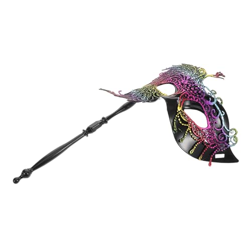 MUCKLILY Handliche Spitzenmaske mit Stab für Damen Venezianische für Maskenbälle Cosplay Themenpartys Atmungsaktiv und Schützt Privatsphäre MUCKLILY Handliche Spitzenmaske mit Stab für Damen Venezianische für Maskenbälle Cosplay Themenpartys Atmungsaktiv und Schützt Privatsphäre von MUCKLILY
