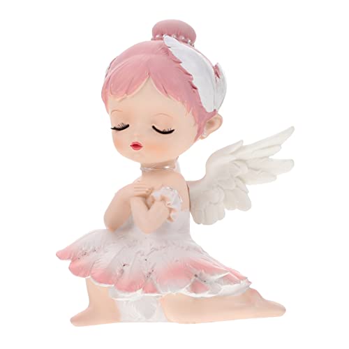 MUCKLILY Harzkuchendekoration Party Dekorationen Mädchenfiguren Klein Ballett Kuchendekoration Mädchen Ballerina-tortenaufsatz Ballerina-figuren Rosa von MUCKLILY