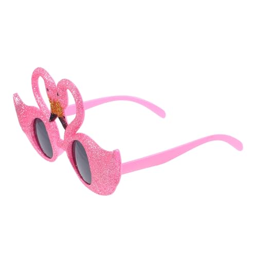 MUCKLILY Hawaiian Flamingo Partybrille aus Sicherem Bunte Sommer Sonnenbrille für Erwachsene und Lustiges Karneval Zubehör für Strand Mottopartys von MUCKLILY