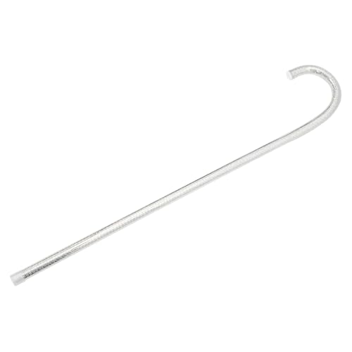 MUCKLILY Jazz Tanzstock Silber Halloween Kostüm Requisite Bauchtanz Gehstock Zubehör Party Bühnenperformance Cosplay Zubehör von MUCKLILY