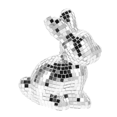 MUCKLILY Kaninchen-verzierung Spiegelhasenstatue Reflektierendes Disco-Ornament Kaninchendekor Für Die Küche Kaninchenmodus Für Disco-Party Disco-Kaninchen-Statue Schaum Silber MUCKLILY Kaninchen-verzierung Spiegelhasenstatue Reflektierendes Disco-Ornament Kaninchendekor Für Die Küche Kaninchenmodus Für Disco-Party Disco-Kaninchen-Statue Schaum Silber von MUCKLILY