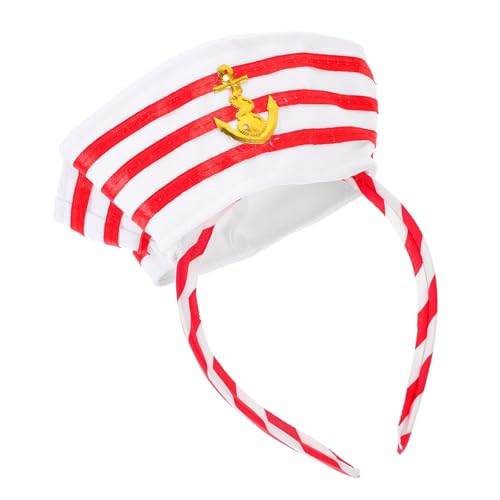 MUCKLILY Kapitänsmütze Stirnband für Kostümpartys Nautisches Haaraccessoire für Halloween Karneval und Segelveranstaltungen Matrosen Haarreif Design MUCKLILY Kapitänsmütze Stirnband für Kostümpartys Nautisches Haaraccessoire für Halloween Karneval und Segelveranstaltungen Matrosen Haarreif Design von MUCKLILY