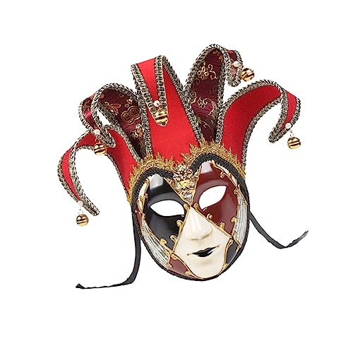 MUCKLILY Karnevalsmaske für Männer venezianische Maske masquerade theatermaske eyemask Abschlussballdekorationen fr Herrenbekleidung Qualität Antiquität Gold Clown-Hut Damen bilden von MUCKLILY