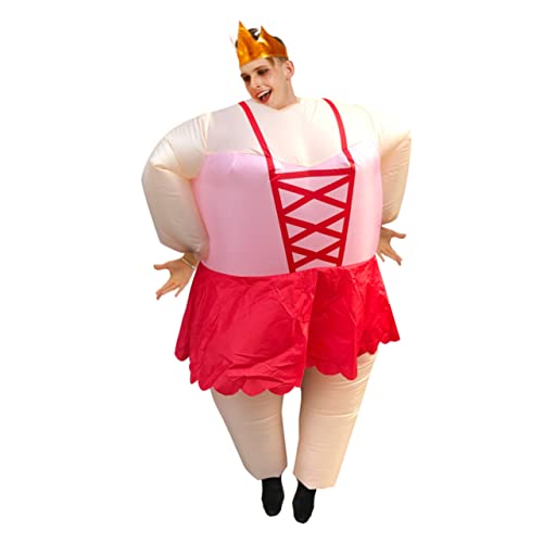 MUCKLILY Aufblasbares Pferdekostüm Aufblasbarer Flamingo-anzug Kostüme Für Erwachsene Aufblasbarer Performance-anzug Bühnenkostüm Tierisches Aufblasbares Kostüm Ballett Kleid Frau Mann von MUCKLILY