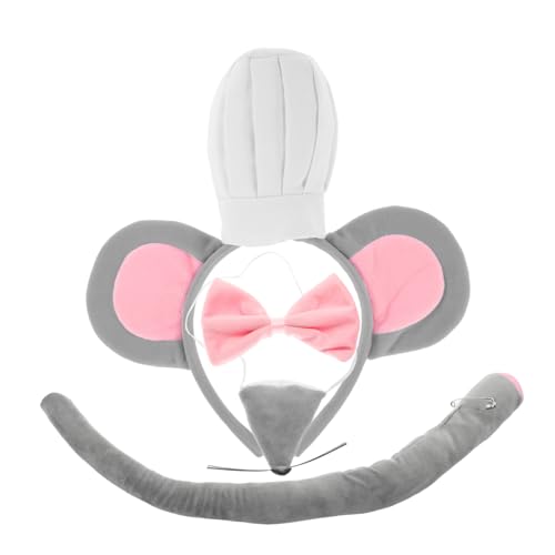 MUCKLILY Kostümset für Teiliges Set mit Ohr Haarreifen Nase Fliege und Halloween Cosplay Geburtstagsfeiern und Rollenspiele mit Pinkem Detail MUCKLILY Kostümset für Teiliges Set mit Ohr Haarreifen Nase Fliege und Halloween Cosplay Geburtstagsfeiern und Rollenspiele mit Pinkem Detail von MUCKLILY