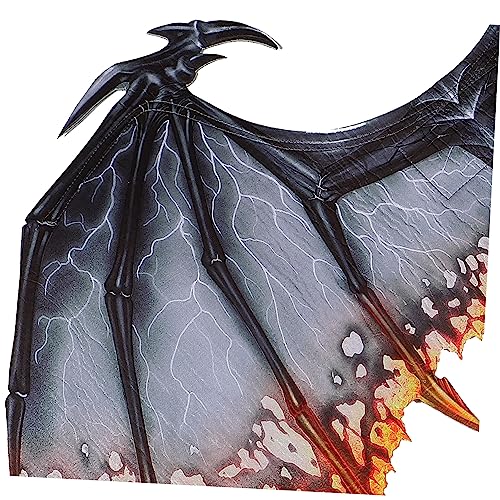 MUCKLILY Kreative Schwarze Drachenflügel Cosplay Kostüm Requisiten für Erwachsene Halloween Karneval Party Leichte Langlebige Performance Flügel für Kostümspiele und Fotoshootings MUCKLILY Kreative Schwarze Drachenflügel Cosplay Kostüm Requisiten für Erwachsene Halloween Karneval Party Leichte Langlebige Performance Flügel für Kostümspiele und Fotoshootings von MUCKLILY