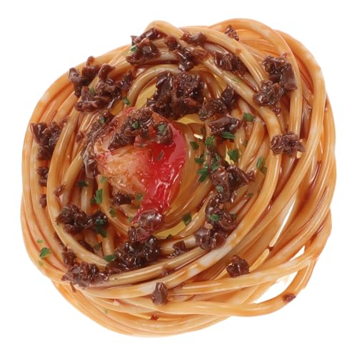 MUCKLILY Künstliche Spaghetti Modell Realistisches Fake Food für Restaurant Dekoration Küchen Display Fotografie Requisiten für Partys und Puppenhäuser Sicher für Haustiere MUCKLILY Künstliche Spaghetti Modell Realistisches Fake Food für Restaurant Dekoration Küchen Display Fotografie Requisiten für Partys und Puppenhäuser Sicher für Haustiere von MUCKLILY