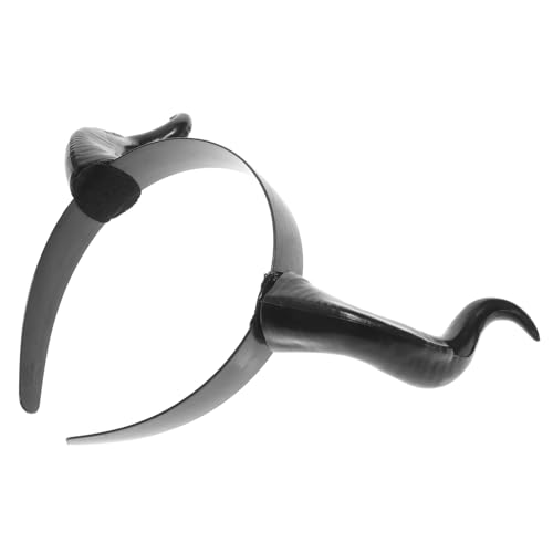 MUCKLILY Kunststoff Hörner Haarreif Ox Horn Kopfschmuck Karneval Party Kostüm Zubehör Stabil und Bequem für Festival Mottoparty Halloween Karneval MUCKLILY Kunststoff Hörner Haarreif Ox Horn Kopfschmuck Karneval Party Kostüm Zubehör Stabil und Bequem für Festival Mottoparty Halloween Karneval von MUCKLILY