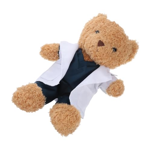 MUCKLILY Kuscheltier Arztbär Plüschbär mit Arztkittel Perfektes für Medizinische Studenten Dekoration für Zuhause Büro und Auto MUCKLILY Kuscheltier Arztbär Plüschbär mit Arztkittel Perfektes für Medizinische Studenten Dekoration für Zuhause Büro und Auto von MUCKLILY