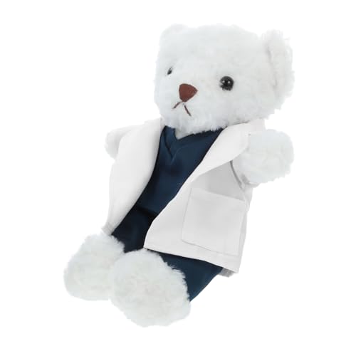 MUCKLILY Kuscheltier Arztbär Plüschbär mit Arztuniform Perfektes für Medizinische Fachkräfte für Deko und Fördert Gesundheitsbewusstsein MUCKLILY Kuscheltier Arztbär Plüschbär mit Arztuniform Perfektes für Medizinische Fachkräfte für Deko und Fördert Gesundheitsbewusstsein von MUCKLILY