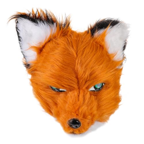 MUCKLILY Lustige Halbgesichtige Fuchs Maske mit Beweglichem Kunstpelz Cosplay Kostümmaske für Rollenspiel Party Erwachsene Realistische Mundbewegung Flauschig MUCKLILY Lustige Halbgesichtige Fuchs Maske mit Beweglichem Kunstpelz Cosplay Kostümmaske für Rollenspiel Party Erwachsene Realistische Mundbewegung Flauschig von MUCKLILY