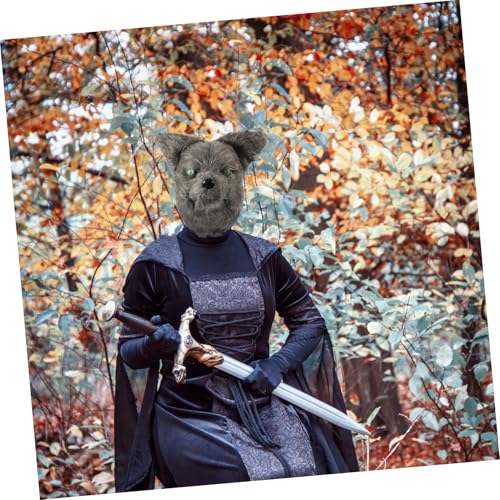 MUCKLILY Lustige Halbgesichtige Wolfsmasken mit Beweglichem Pelzige Party und Halloween Maske für Maskenball Cosplay Kostüm und Rollenspiele für Besondere Anlässe MUCKLILY Lustige Halbgesichtige Wolfsmasken mit Beweglichem Pelzige Party und Halloween Maske für Maskenball Cosplay Kostüm und Rollenspiele für Besondere Anlässe von MUCKLILY