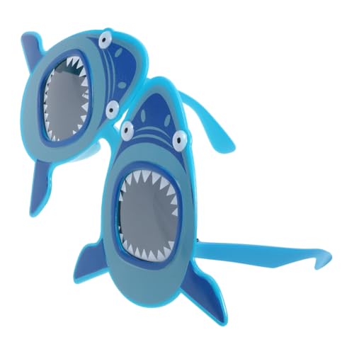 MUCKLILY Lustige Partybrille Hawaii Shark Design Abs Strand Zubehör Leichte Foto Requisite Auffällige Dekoration für Sommerfeiern von MUCKLILY