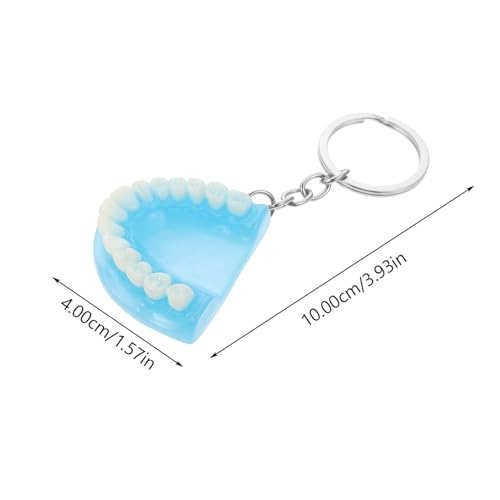 MUCKLILY Lustiger Resin-schlüsselanhänger mit Blauen Zahnprothesen Halloween-deko Kreativer Partyanhänger Einzigartiger Schlüsselring für Fasching und Halloween-party MUCKLILY Lustiger Resin-schlüsselanhänger mit Blauen Zahnprothesen Halloween-deko Kreativer Partyanhänger Einzigartiger Schlüsselring für Fasching und Halloween-party von MUCKLILY
