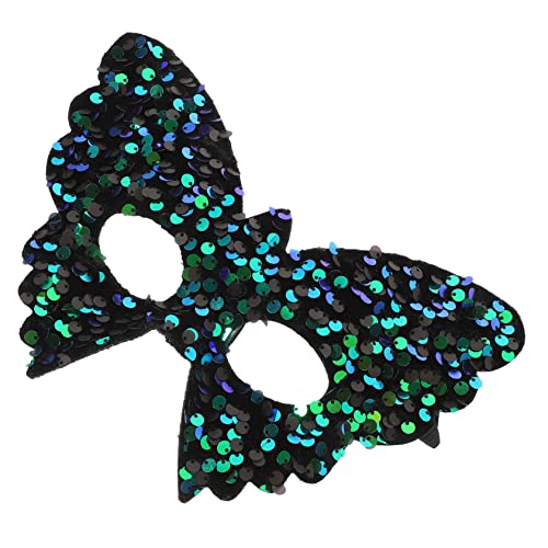 MUCKLILY Masquerade Maske mit Pailletten für Damen Herren Grüne Dekorative Augenmaske für Karneval Halloween Kostümparty Verstellbares Band MUCKLILY Masquerade Maske mit Pailletten für Damen Herren Grüne Dekorative Augenmaske für Karneval Halloween Kostümparty Verstellbares Band von MUCKLILY