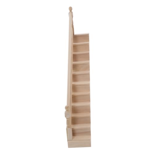 MUCKLILY Mini-Handlauftreppe vorgeben Miniatur Treppen Zubehör Geländer Szenenzubehör Puppenhausleiter Puppenhausmöbel Treppenmöbel Puppenhaustreppe Leiter hölzern MUCKLILY Mini-Handlauftreppe vorgeben Miniatur Treppen Zubehör Geländer Szenenzubehör Puppenhausleiter Puppenhausmöbel Treppenmöbel Puppenhaustreppe Leiter hölzern von MUCKLILY