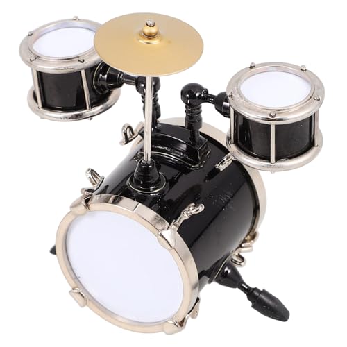 MUCKLILY Mini Jazz Drum Model Miniatur Puppenhaus Kleines Instrument Für Party Mini-Instrumente Mini-Musikinstrument Musical Ornament Musikalische Dekoration Zubehör Metall MUCKLILY Mini Jazz Drum Model Miniatur Puppenhaus Kleines Instrument Für Party Mini-Instrumente Mini-Musikinstrument Musical Ornament Musikalische Dekoration Zubehör Metall von MUCKLILY