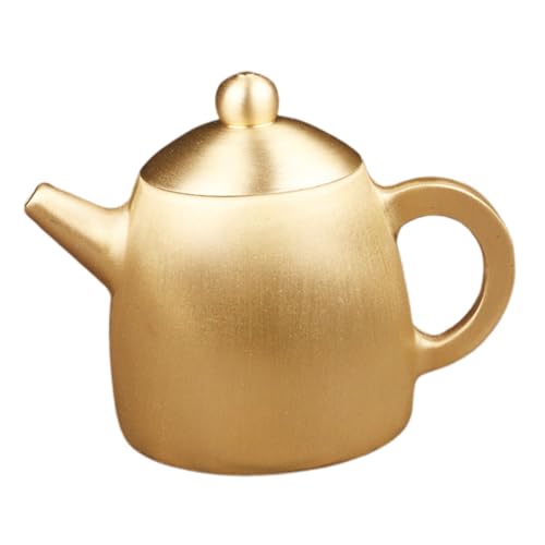 MUCKLILY Mini - Wasserkocher Modell Ornament Wasserkocher Dekoration Heimdekorationskessel Küchenzubehör für Puppenstuben Figur Teekessel Messing Golden MUCKLILY Mini - Wasserkocher Modell Ornament Wasserkocher Dekoration Heimdekorationskessel Küchenzubehör für Puppenstuben Figur Teekessel Messing Golden von MUCKLILY