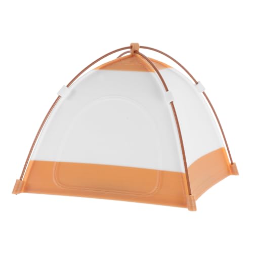 MUCKLILY Mini-campingzelt DIY Miniatur-szenenmodell Minature Gebäudekit Mini-simulationsmöbel Dollhouse Camping -szenenzelt Miniatur -Camping -Zelt Für Puppenhäuser Pla von MUCKLILY
