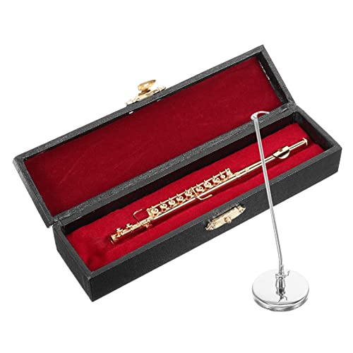MUCKLILY Miniaturisierte Flöte Modellspielzeug Dekoratives Musikinstrument für Puppenhaus Hochwertige Langlebige Flötenornamente mit Box für Musikliebhaber Kreative Fotografie MUCKLILY Miniaturisierte Flöte Modellspielzeug Dekoratives Musikinstrument für Puppenhaus Hochwertige Langlebige Flötenornamente mit Box für Musikliebhaber Kreative Fotografie von MUCKLILY