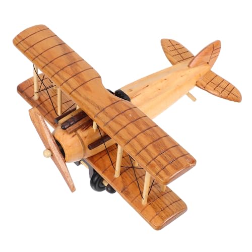 MUCKLILY Modellflugzeug aus Holz Flugzeugstatue Doppeldecker-Skulptur aus Holz Flugzeug-Statue Flugzeug Figur Flugzeugfigur Vintage -Flugzeugmodell Wohnkultur Khaki MUCKLILY Modellflugzeug aus Holz Flugzeugstatue Doppeldecker-Skulptur aus Holz Flugzeug-Statue Flugzeug Figur Flugzeugfigur Vintage -Flugzeugmodell Wohnkultur Khaki von MUCKLILY