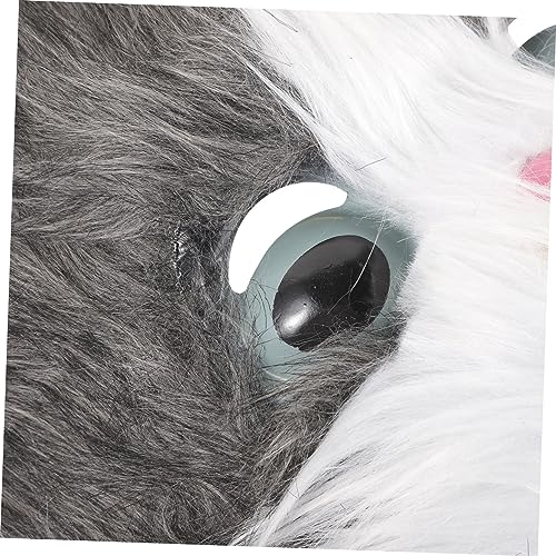 MUCKLILY Niedliche Katzenmaske Vollkopf Tiermaske Halloween Kostüm Prop für Karneval Cosplay Party Flauschig Langlebig Modisch MUCKLILY Niedliche Katzenmaske Vollkopf Tiermaske Halloween Kostüm Prop für Karneval Cosplay Party Flauschig Langlebig Modisch von MUCKLILY