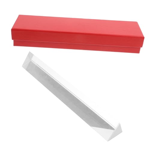 MUCKLILY Triangular Prism Kristall Für Fotografie Und Optische Experimente Vielseitiges Prisma Zur Lichtbrechung Und Farbzerlegung Für Wissenschaft Und Kunst Geschenkbox von MUCKLILY