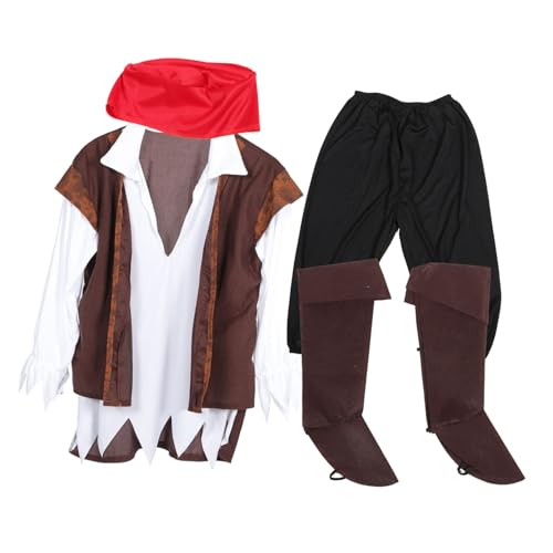 MUCKLILY Piratenkostüm Herren Karneval aus Leichtem Strapazierfähigem Stoff für Halloween Bühnenauftritte und Cosplay Wiederverwendbar als Geschenk und Partyzubehör MUCKLILY Piratenkostüm Herren Karneval aus Leichtem Strapazierfähigem Stoff für Halloween Bühnenauftritte und Cosplay Wiederverwendbar als Geschenk und Partyzubehör von MUCKLILY