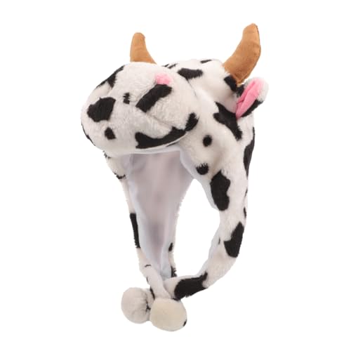 MUCKLILY Plüsch Kuhhut für Erwachsene Niedlicher Hut mit Kuhohren Warmer Tierhut für Mädchen Einzigartiges Design und Praktisch für Karneval und Mottopartys MUCKLILY Plüsch Kuhhut für Erwachsene Niedlicher Hut mit Kuhohren Warmer Tierhut für Mädchen Einzigartiges Design und Praktisch für Karneval und Mottopartys von MUCKLILY