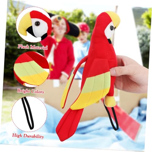 MUCKLILY Plüsch Papagei Piratenkostüm Schulterdeko Lebensechtes Leichtes Piratenpapageien für Halloween Party Requisite Weiches Farbintensives Piraten Accessoire Teiliges MUCKLILY Plüsch Papagei Piratenkostüm Schulterdeko Lebensechtes Leichtes Piratenpapageien für Halloween Party Requisite Weiches Farbintensives Piraten Accessoire Teiliges von MUCKLILY