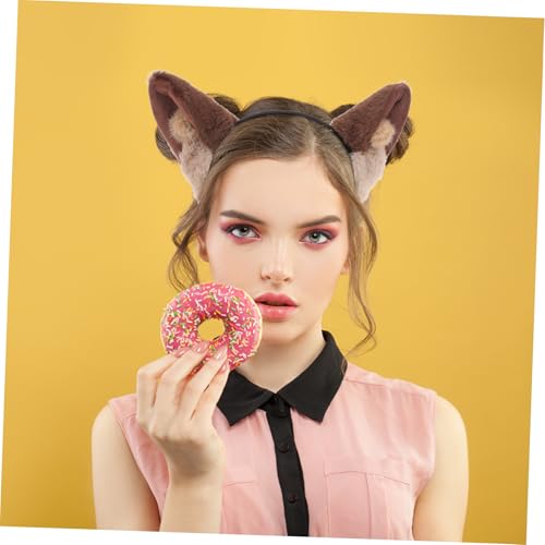 MUCKLILY Plüsch Wolf Ohr Stirnband für Damen Bequemes Cosplay Haarband Weiches Tierkostüm Accessoire für Party und Alltag Niedliche Haarreif Dekoration für Halloween und Fotoshooting MUCKLILY Plüsch Wolf Ohr Stirnband für Damen Bequemes Cosplay Haarband Weiches Tierkostüm Accessoire für Party und Alltag Niedliche Haarreif Dekoration für Halloween und Fotoshooting von MUCKLILY