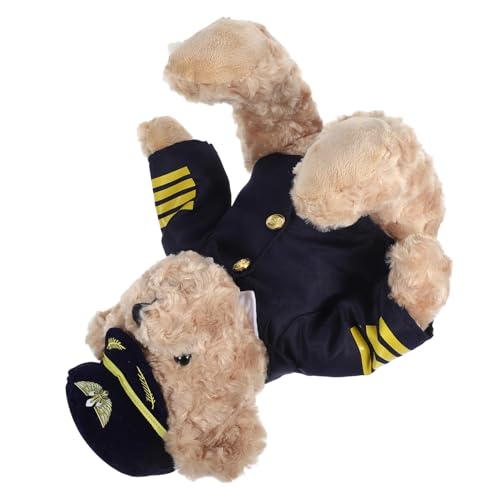 MUCKLILY Plüschbär Uniformes Plüschspielzeug Partygeschenk Stoffbär weicher Plüschbär Bär Plüschpuppe Plüsch Stofftier Plüschtierpuppe Stofftier Bär Plüschbär Stofftier PP Baumwolle von MUCKLILY