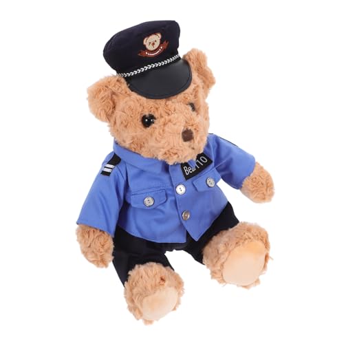 MUCKLILY Polizeibärenpuppe Kuscheltier Plüschspielzeug Plüschbär Stofftier Kuscheltiere Bär Bärenzeug Kleiner Bär Aus Plüsch Kuscheltiere Für Freundin Pp Baumwolle MUCKLILY Polizeibärenpuppe Kuscheltier Plüschspielzeug Plüschbär Stofftier Kuscheltiere Bär Bärenzeug Kleiner Bär Aus Plüsch Kuscheltiere Für Freundin Pp Baumwolle von MUCKLILY